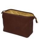 Smarty Trousse de Toilette en Cuir - Petit Modèle Marron foncé TL141220