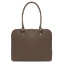 Magnolia Leather Business bag for Women Dark Taupe TL141809