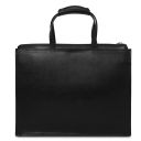 Palermo Borsa da Lavoro in Pelle Saffiano da Donna 3 Scomparti Nero TL141369