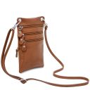 TL Bag Tracollina in Pelle Morbida Cognac TL142432