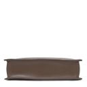 Palermo Saffiano Leather Briefcase 3 Compartments for Women Dark Taupe TL141369