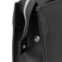 Palermo Serviette en Cuir Saffiano Avec 3 Compartiments Noir TL141369