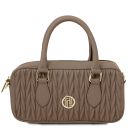 Mousse Handtasche aus Leder Taupe TL142447