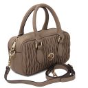 Mousse Handtasche aus Leder Taupe TL142447