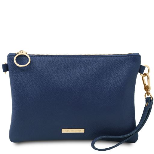 TL Bag Sac à Main en Cuir Souple Bleu foncé TL142029