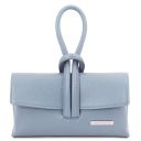 TL Bag Pochette in Pelle Celeste TL141990