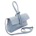 TL Bag Bolso Noche en Piel Azul claro TL141990