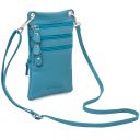 TL Bag Tracollina in Pelle Morbida Turchese TL142432