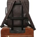 Brooklyn Leather Laptop Backpack Coffee TL142445