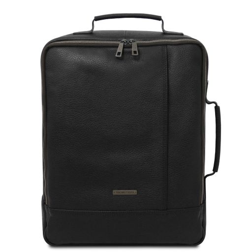 Brooklyn Mochila en Piel Porta Ordenador Negro TL142445