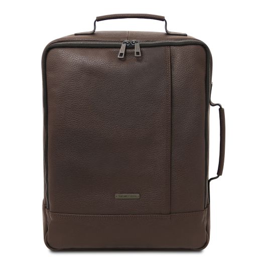 Brooklyn Leather Laptop Backpack Coffee TL142445