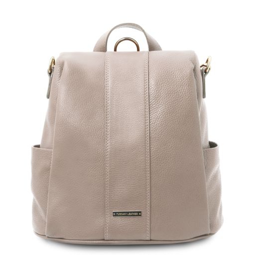 TL Bag Sac à dos en Cuir Souple Taupe clair TL142138