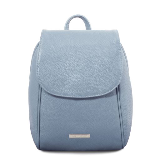 TL Bag Rucksack aus Weichem Leder Himmelblau TL141905