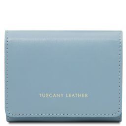 Diana Exclusive Leather Wallet - Small Size Light Blue TL142437