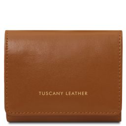 Diana Exclusive Leather Wallet - Small Size Коньяк TL142437