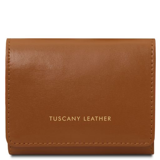 Diana Exclusive Leather Wallet - Small Size Cognac TL142437