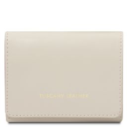 Diana Esclusivo Portafoglio in Pelle - Misura Piccola Beige TL142437