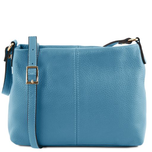 TL Bag Sac Bandoulière en Cuir Souple Bleu clair TL141720