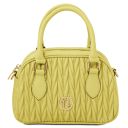 Chantilly Bauletto aus Weichem Leder Lime Gelb TL142446