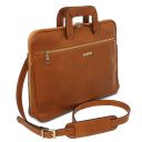 Caserta Document Leather Briefcase Natural TL142449