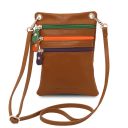 TL Bag Сумка-мини через плечо из мягкой кожи Коньяк TL142431