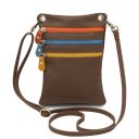 TL Bag Sac Bandoulière en Cuir Souple Taupe foncé TL142431