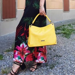 TL Bag Borsa a Spalla in Pelle Morbida Celeste TL142087