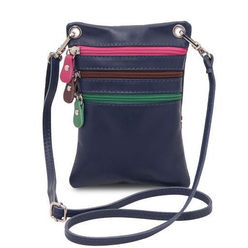 TL Bag Soft Leather Mini Cross bag Dark Blue TL142431
