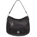 Brenda Schultertasche aus Weichem Leder Schwarz TL142450