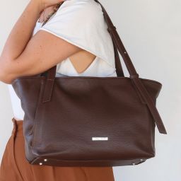 TL Bag Sac Shopping en Cuir Souple Noir TL142230