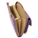 Urania Lederbrieftasche/Handyhalter mit Tragegurt Lilla TL142433