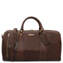 TL Voyager Weekender Reisetasche aus Leder - Gross Dunkelbraun TL141794