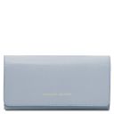 Iside Elégant Portefeuille en Cuir - Grand Modèle Bleu céleste TL142434