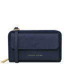 Urania Portefeuille/supporte Pour Téléphone en Cuir Avec Bandoulière Bleu foncé TL142433