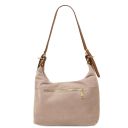 Sierra Suede Leather Shoulder bag Beige TL142419