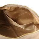 Sierra Borsa a Spalla in Pelle Scamosciata Beige TL142419