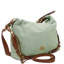 Sierra Borsa a Spalla in Pelle Scamosciata Verde Menta TL142419