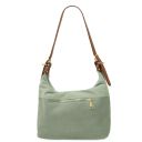 Sierra Borsa a Spalla in Pelle Scamosciata Verde Menta TL142419