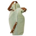 Sierra Sac à épaule en Cuir Suédé Vert Menthe TL142419