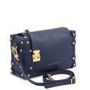Praline Bolso a Mano en Piel Morbida Azul oscuro TL142422