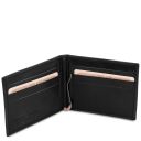 Esclusivo Portacarte in Pelle con Fermasoldi Nero TL142055
