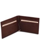Esclusivo Portacarte in Pelle con Fermasoldi Testa di Moro TL142055