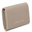 Iside Elégant Portefeuille en Cuir - Petit Modèle Taupe clair TL142436