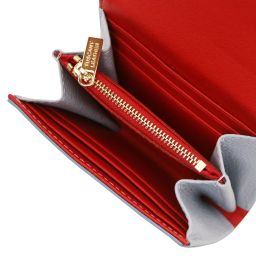 Iside Exclusive Leather Wallet - Small Size Light Blue TL142436