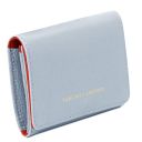 Iside Exclusive Leather Wallet - Small Size Light Blue TL142436