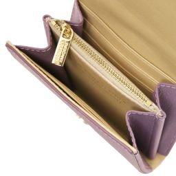 Iside Exclusive Leather Wallet - Small Size Lilac TL142436
