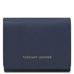 Iside Exclusive Leather Wallet - Small Size Темно-синий TL142436