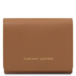 Iside Exclusive Leather Wallet - Small Size Caramel TL142436