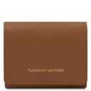 Iside Exclusive Leather Wallet - Small Size Коньяк TL142436