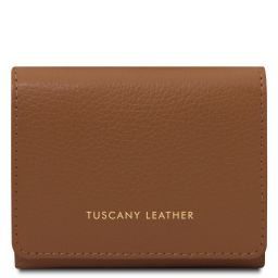 Iside Elegante Cartera en Piel - Misura Pequeña Cognac TL142436